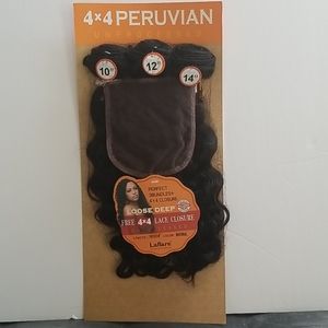Laflare Peruvian Loose Deep Human Hair 4 pcs